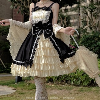 Black Pearl Lolita dress JSK by Souffle Song (SS1035)